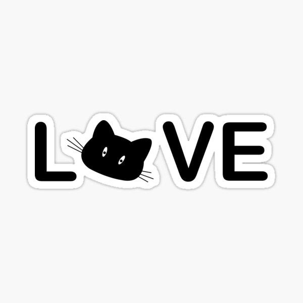 Vista previa del artículo con la obra «amor de gato negro», diseñado y vendido por ayokestudio.