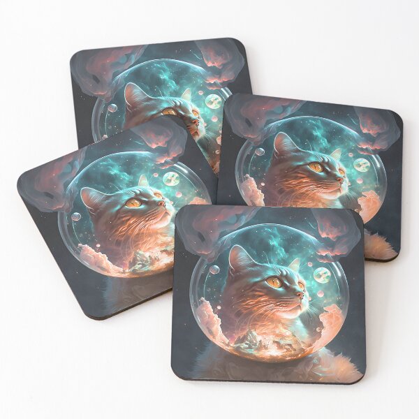 Item preview, Tiger Cat in a universe Buble designed and sold by Tuko Designs.