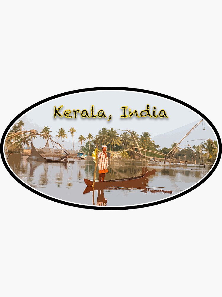 "Kerala, India" Sticker by bootznfood Redbubble