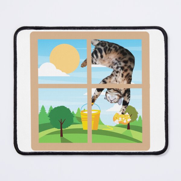 Item preview, cats with jobs - window cleaner bengal  designed and sold by SeoulStation.