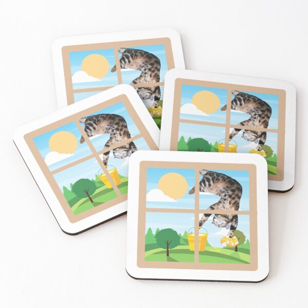 Item preview, cats with jobs - window cleaner bengal  designed and sold by SeoulStation.