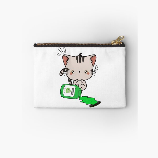 Item preview, Cute Tabby Cat Spilled Wasabi Sauce designed and sold by Pet Station.