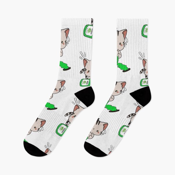Item preview, Cute Tabby Cat Spilled Wasabi Sauce designed and sold by Pet Station.