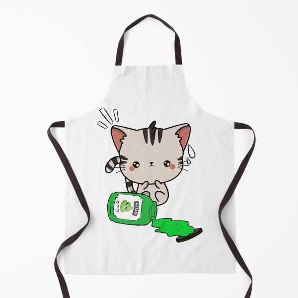 Item preview, Cute Tabby Cat Spilled Wasabi Sauce designed and sold by Pet Station.