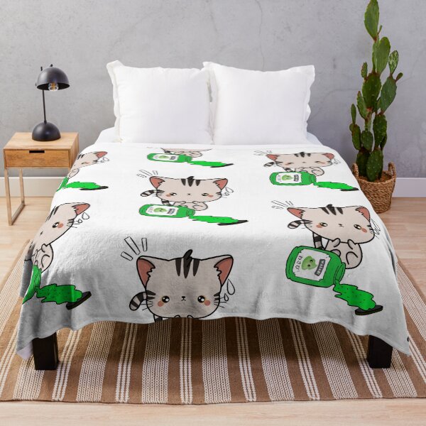 Item preview, Cute Tabby Cat Spilled Wasabi Sauce designed and sold by Pet Station.