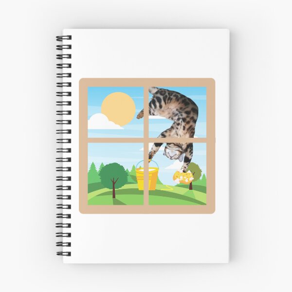 Item preview, cats with jobs - window cleaner bengal  designed and sold by SeoulStation.