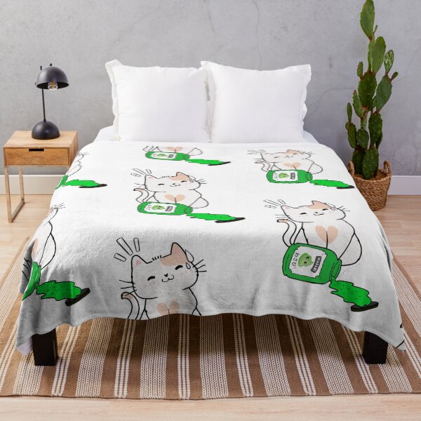 Item preview, Cute White Cat Spilled Wasabi sauce designed and sold by Pet Station.