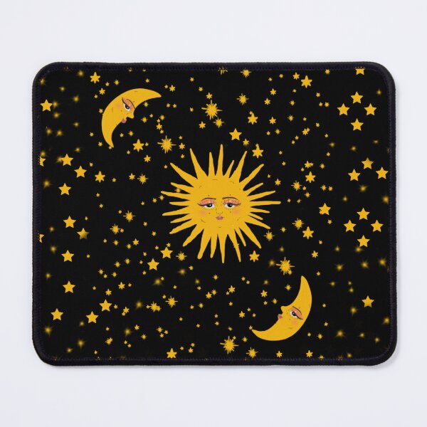 Item preview, Celestial sun moon and stars black designed and sold by Mermaidssparkle.