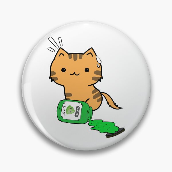 Item preview, Cute Orange Cat Spilled wasabi Sauce designed and sold by Pet Station.