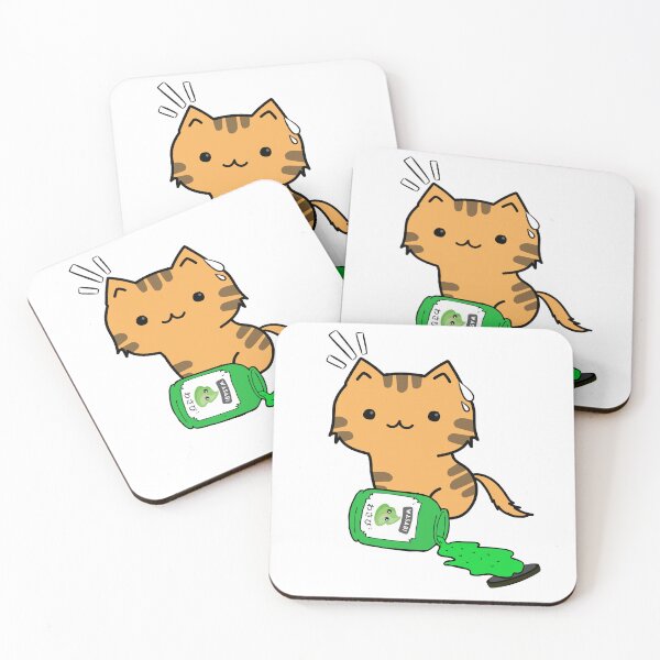 Item preview, Cute Orange Cat Spilled wasabi Sauce designed and sold by Pet Station.