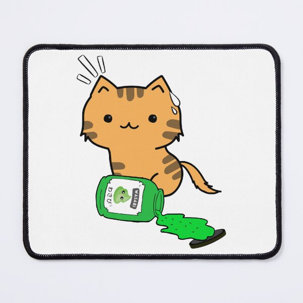 Item preview, Cute Orange Cat Spilled wasabi Sauce designed and sold by Pet Station.