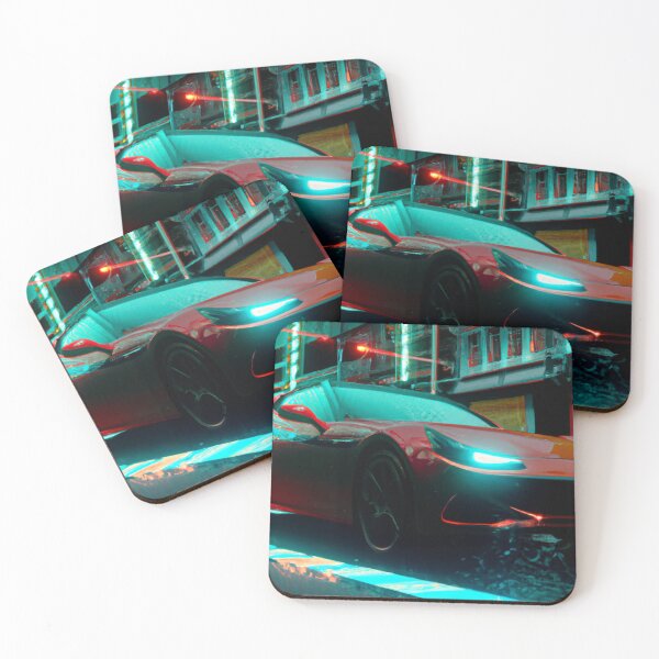Item preview, Cyberpunk Ferrari Portofino in the streets designed and sold by SpaceCars.