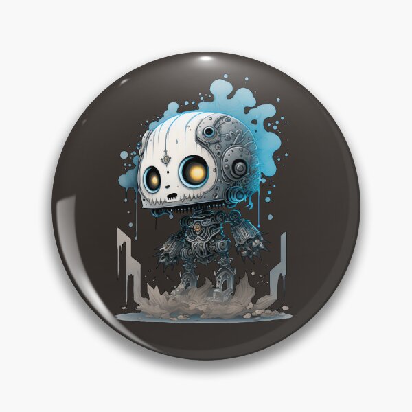 Item preview, Adorable Chibi Mechanoid Monster - Armored Skeleton designed and sold by DreamsGD.