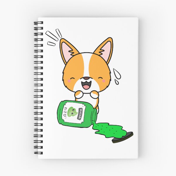 Item preview, Cute Corgi Spilled wasabi Sauce designed and sold by Pet Station.