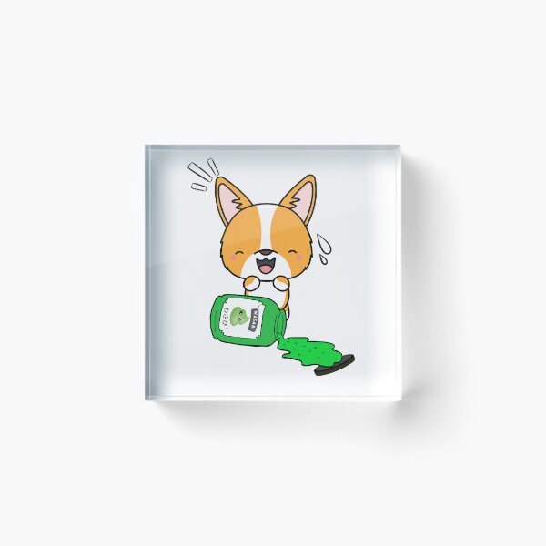 Item preview, Cute Corgi Spilled wasabi Sauce designed and sold by Pet Station.