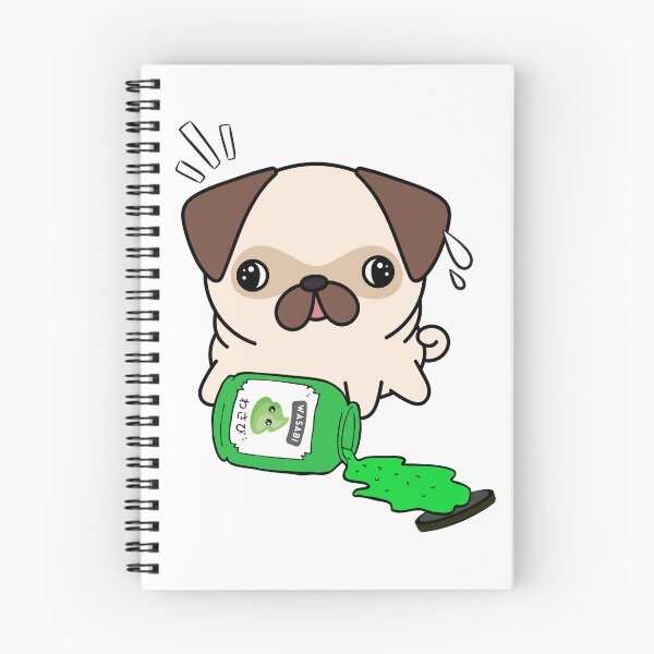 Item preview, Cute Pug Spilled Wasabi Sauce designed and sold by Pet Station.