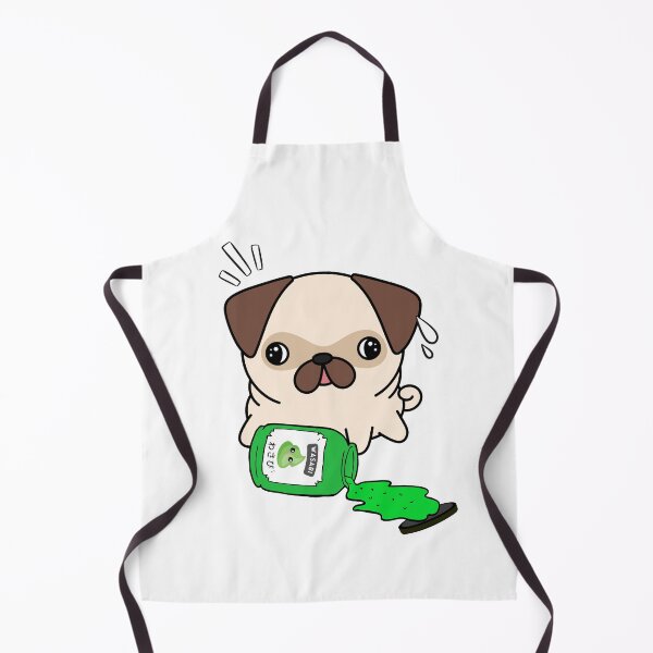 Item preview, Cute Pug Spilled Wasabi Sauce designed and sold by Pet Station.