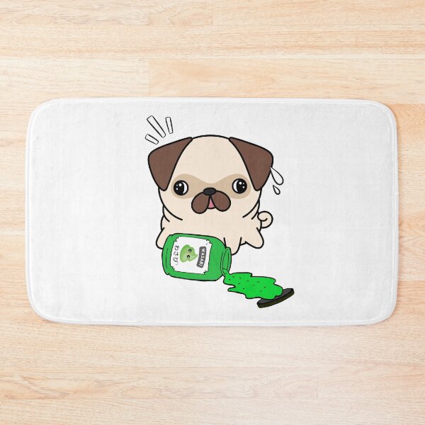 Item preview, Cute Pug Spilled Wasabi Sauce designed and sold by Pet Station.