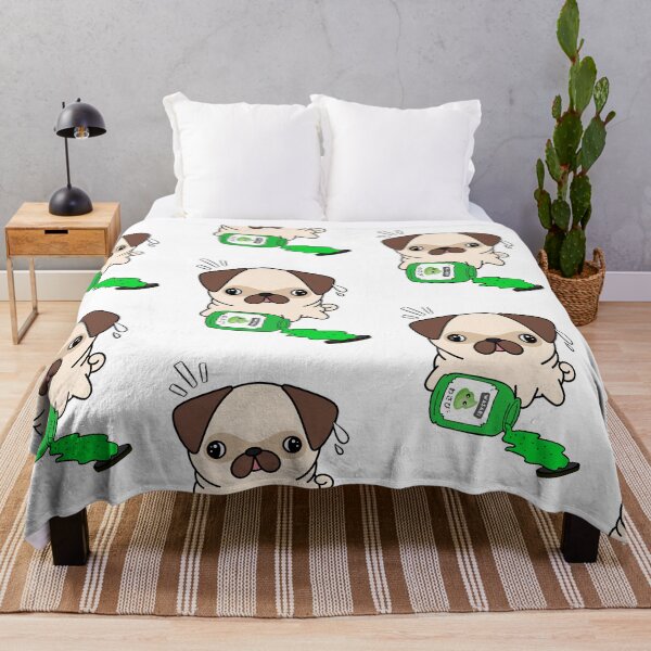 Item preview, Cute Pug Spilled Wasabi Sauce designed and sold by Pet Station.