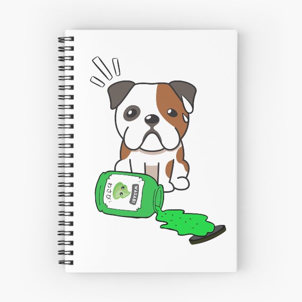 Item preview, Cute Bulldog Spilled Wasabi Sauce designed and sold by Pet Station.
