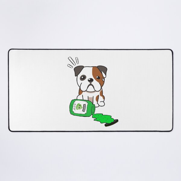 Item preview, Cute Bulldog Spilled Wasabi Sauce designed and sold by Pet Station.