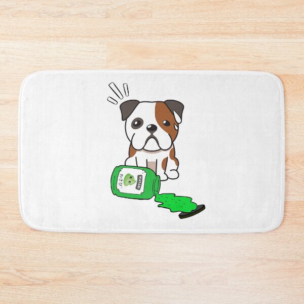 Item preview, Cute Bulldog Spilled Wasabi Sauce designed and sold by Pet Station.