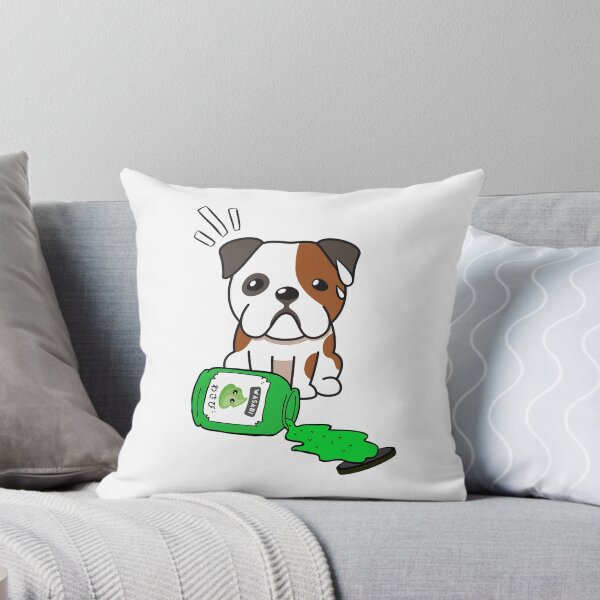 Item preview, Cute Bulldog Spilled Wasabi Sauce designed and sold by Pet Station.