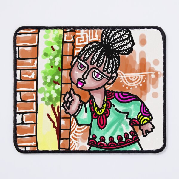 Item preview, Black African Girl Playing designed and sold by Kainene.