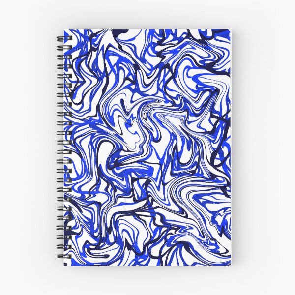 Item preview, Blue White Fluid Liquify Swirl Marble Abstract Pattern designed and sold by AbstractGlories.