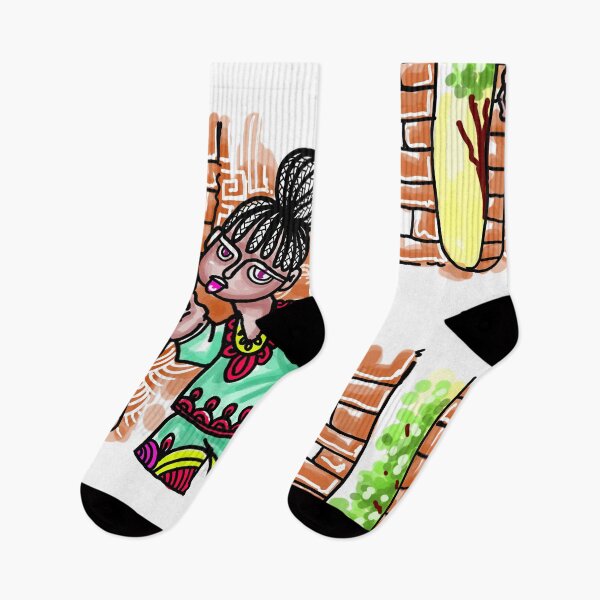 Item preview, Black African Girl Playing designed and sold by Kainene.