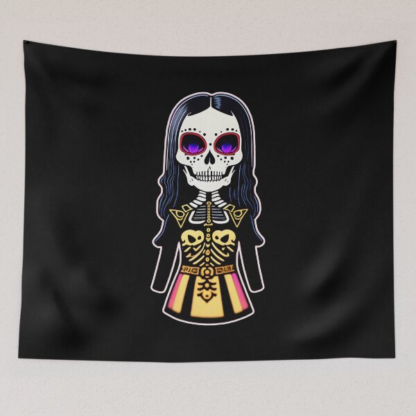 Item preview, dia de la muerte "...Girl Skeleton...V00" designed and sold by CreArtorium.