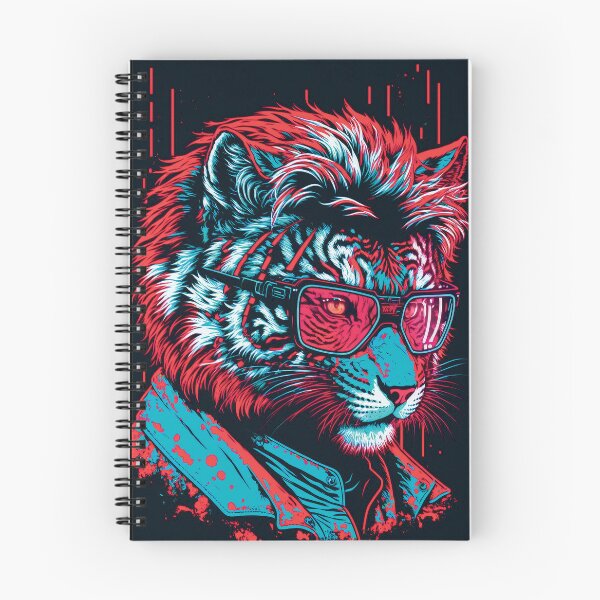 Item preview, Cyberpunk neon Tiger #5 designed and sold by PhiloSophyEye.