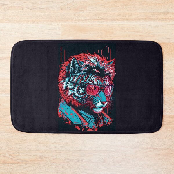 Item preview, Cyberpunk neon Tiger #5 designed and sold by PhiloSophyEye.