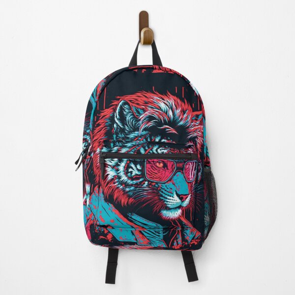 Item preview, Cyberpunk neon Tiger #5 designed and sold by PhiloSophyEye.