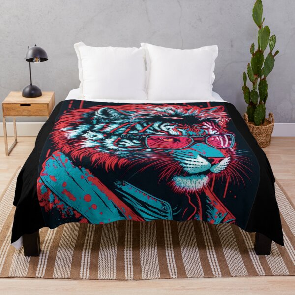 Item preview, Cyberpunk neon Tiger #5 designed and sold by PhiloSophyEye.