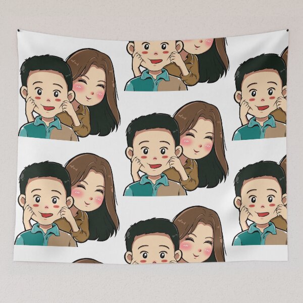 Item preview, Cute Boy and Girl Chibi Couple designed and sold by Artikach Project.