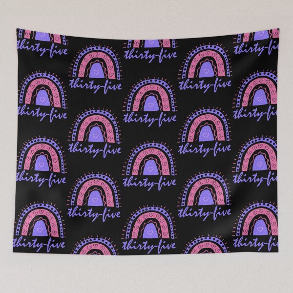 Item preview, Thirty Five Year Old Thirty Fifth Birthday Cute Fun Doodle Boho Rainbow designed and sold by LadySaltwater.
