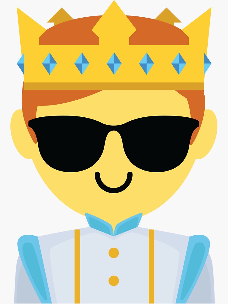 "Prince Emoji " Sticker by HippoEmo Redbubble