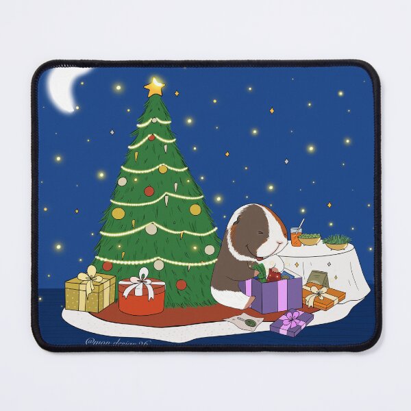 Item preview, Ginny the Guinea pig on Christmas Eve  designed and sold by mondesign26.