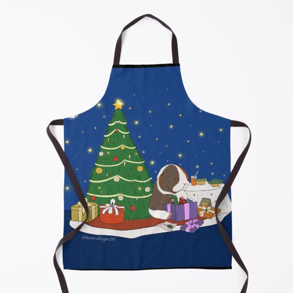 Item preview, Ginny the Guinea pig on Christmas Eve designed and sold by mondesign26.