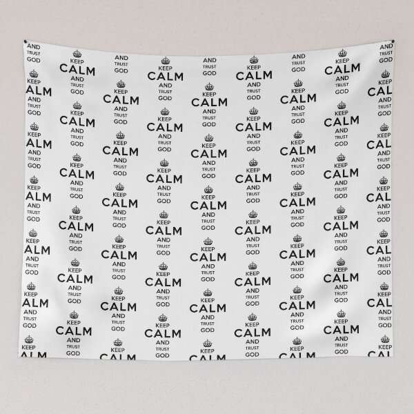 Item preview, Keep Calm And Trust God Сhristian Сross Text designed and sold by bolkibox.