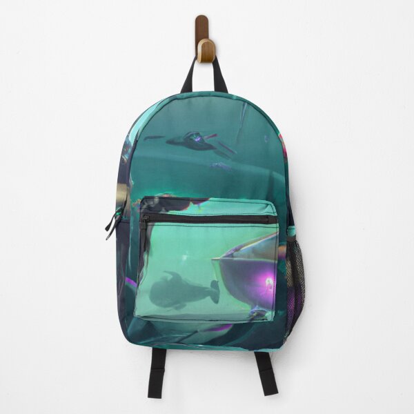 Item preview, Mysterious Underwater Encounter - Alien Plane and Fish Illuminated - Alien plane Design designed and sold by WBP Mart.