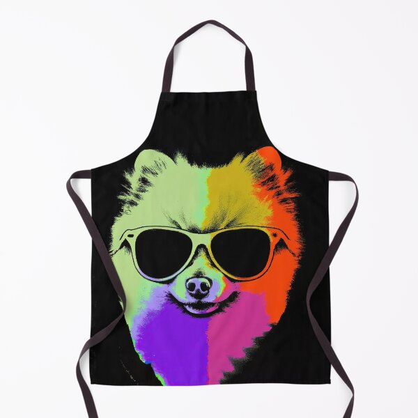 Item preview, Pomeranian wearing sunglasses in style of an Andy Warhol print designed and sold by AIK9Artwork.