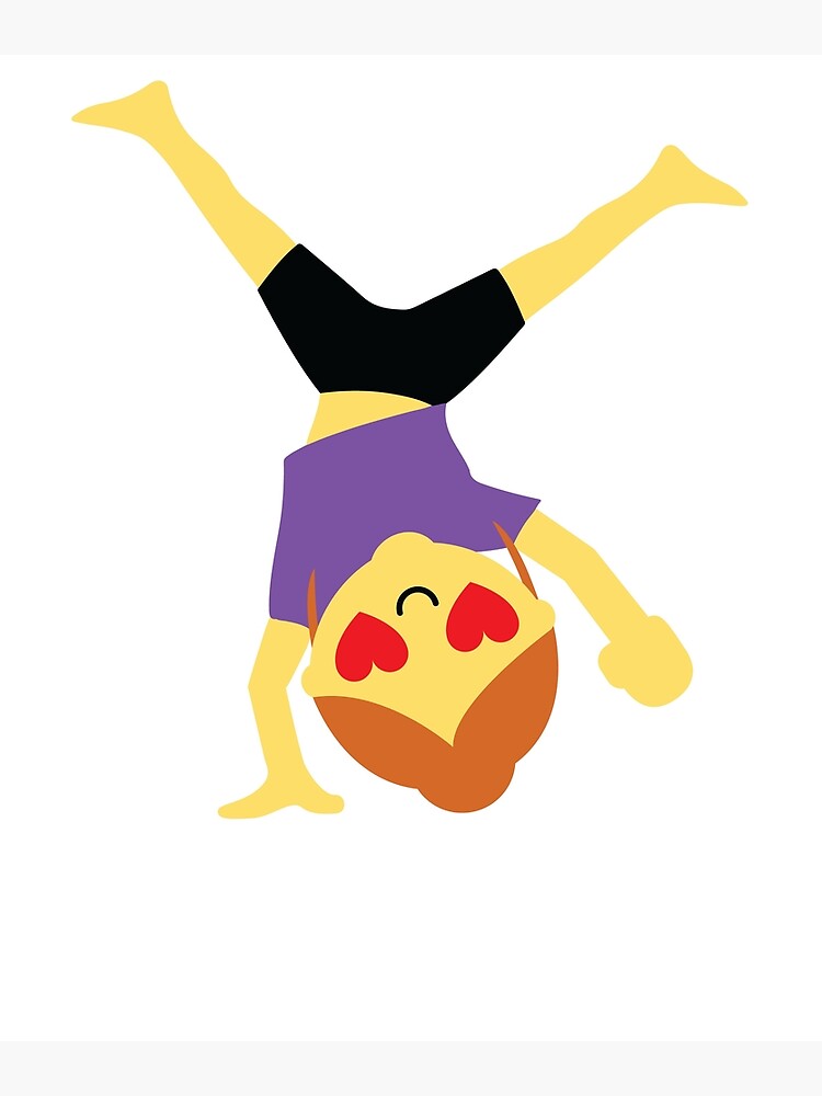 "Gymnast Girl Emoji " Poster by HippoEmo Redbubble