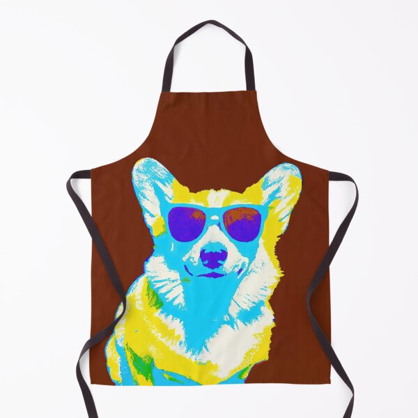 Item preview, Pembroke Welsh Corgi wearing sunglasses in style of an Andy Warhol print designed and sold by AIK9Artwork.