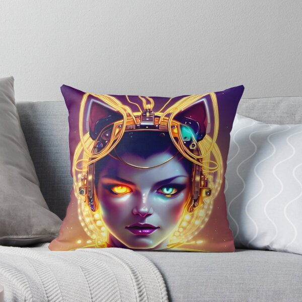 Aperçu de l'œuvre Kitty chat raver fille créée et vendue par Holohydra.