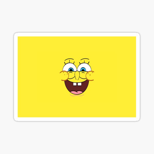 Spongebob human face Meme Sticker Magnet for Sale by desigbyZEE