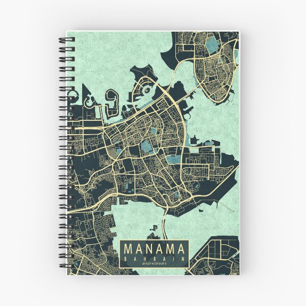 Item preview, Manama City Map of Bahrain - Summer designed and sold by deMAP.