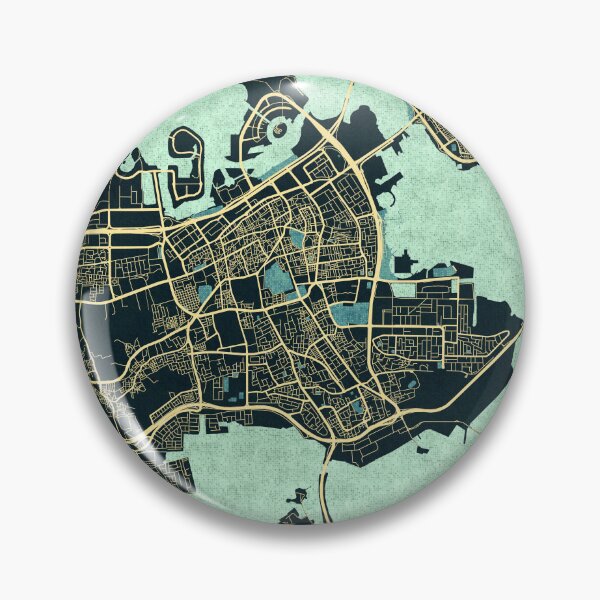 Item preview, Manama City Map of Bahrain - Summer designed and sold by deMAP.