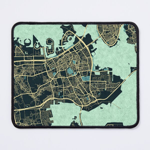 Item preview, Manama City Map of Bahrain - Summer designed and sold by deMAP.